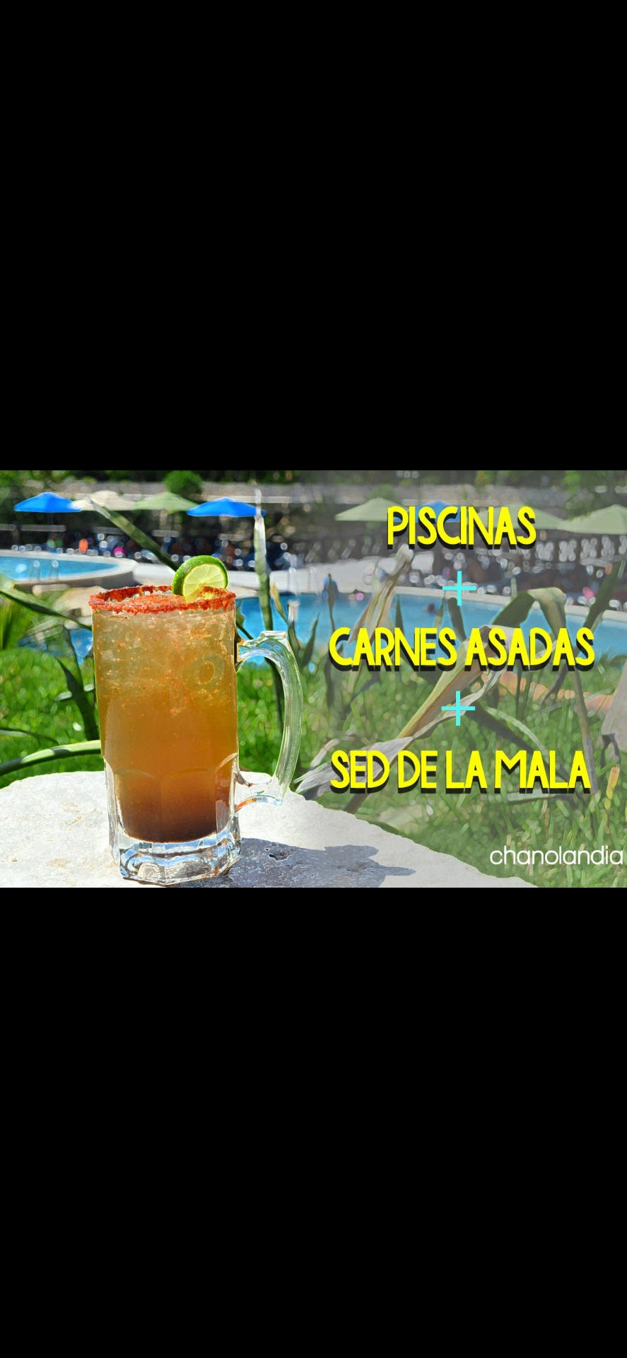 Piscinas, carnes asadas y bebidas refrescantes