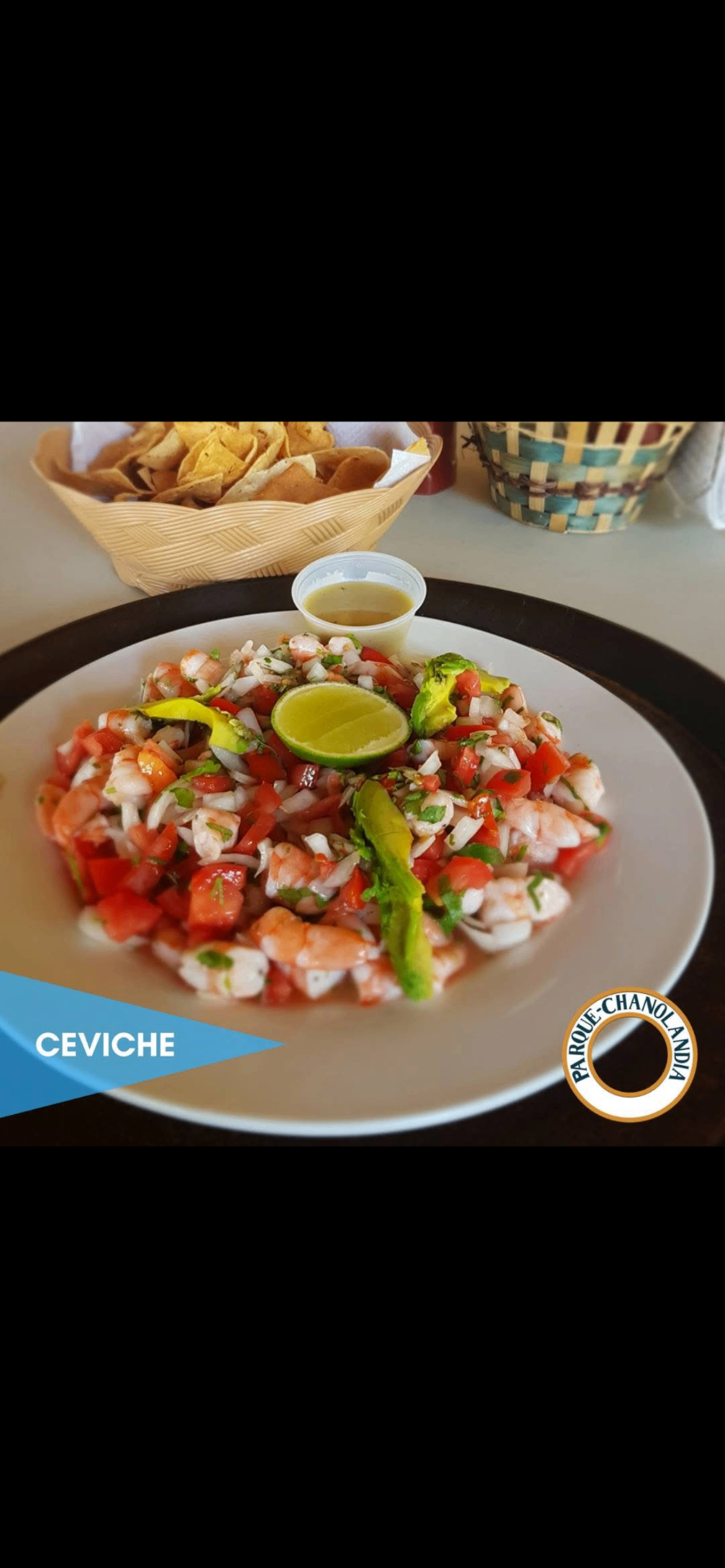 Ceviche fresco del restaurante